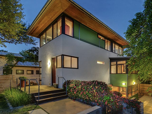1609-Newning newning house front of house landscaping modern architecture