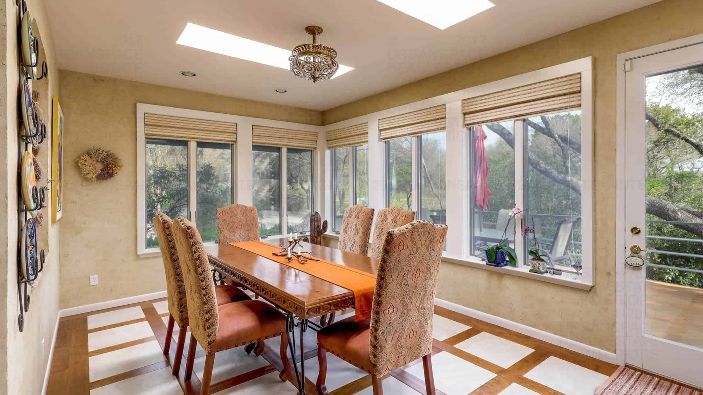 kitchen table area windows smoky ridge house austin