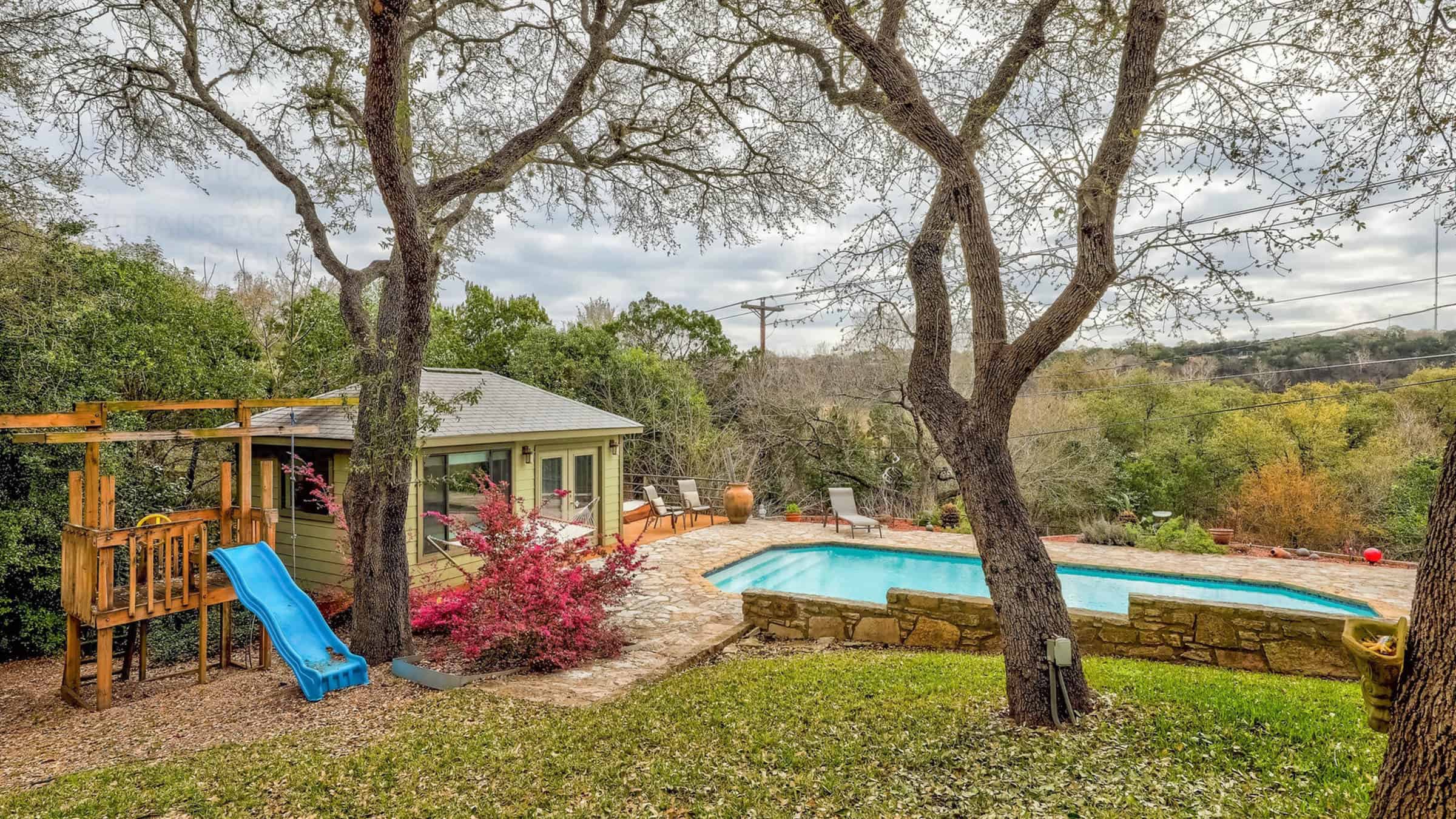 backyard pool spacious smoky ridge