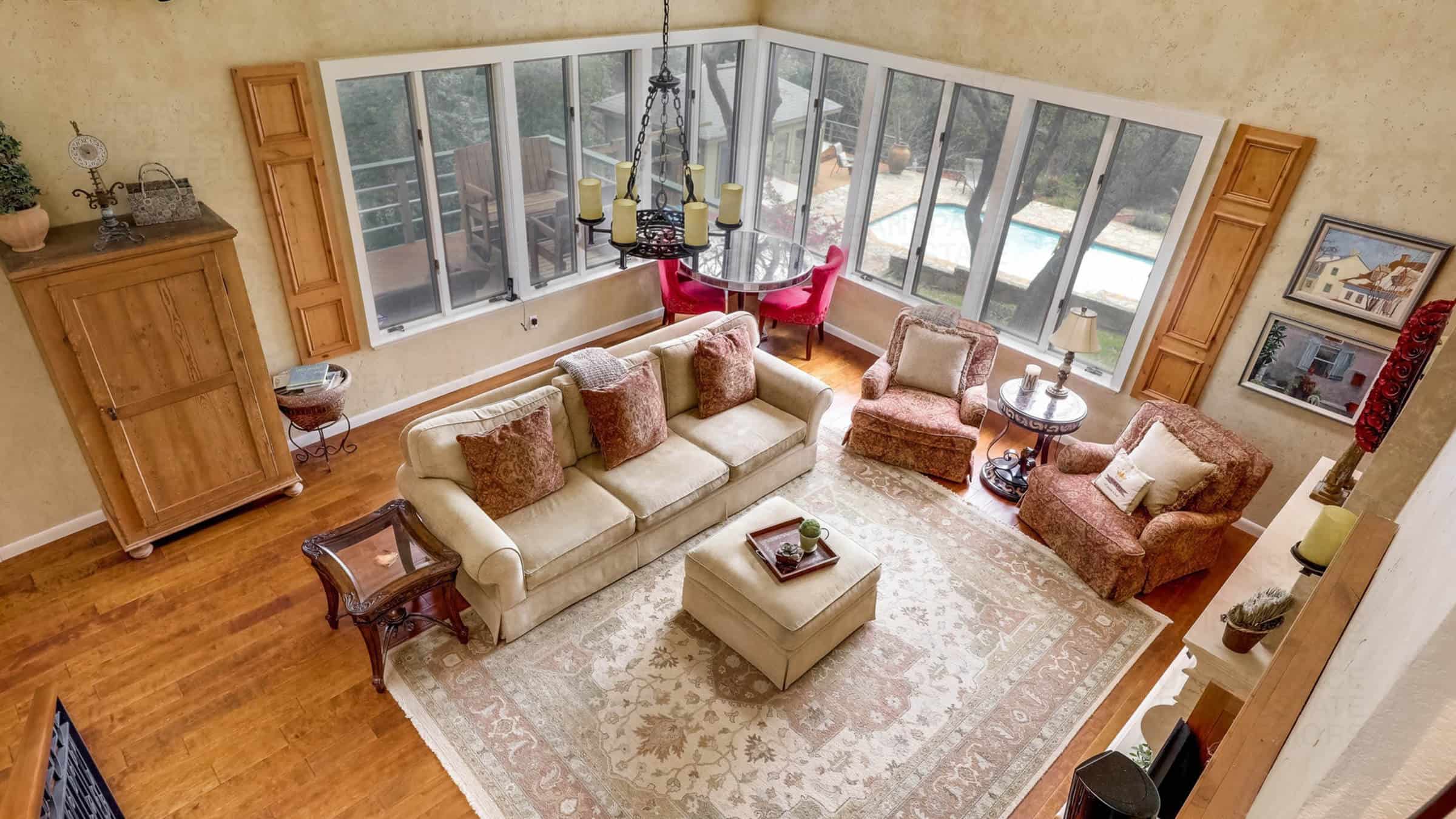 smoky ridge living room natural light wooden floors house