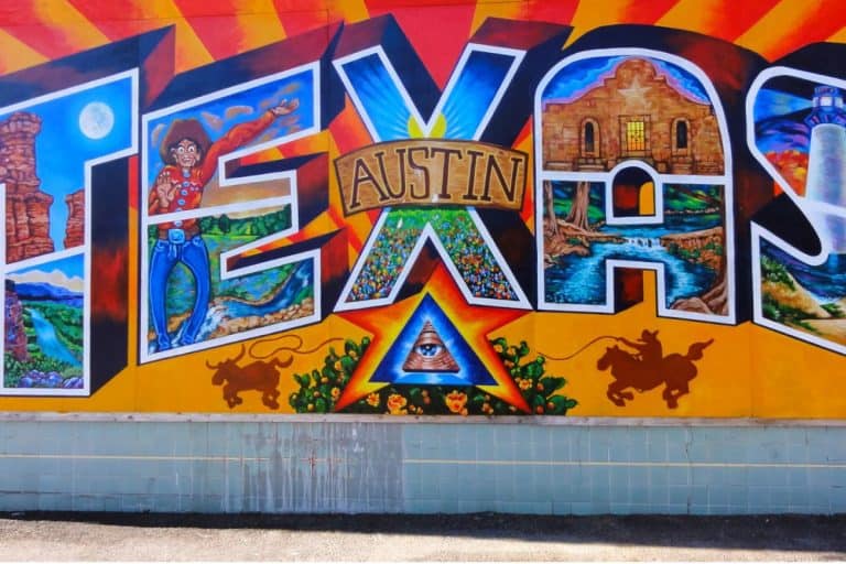 austin texas mural cowboy