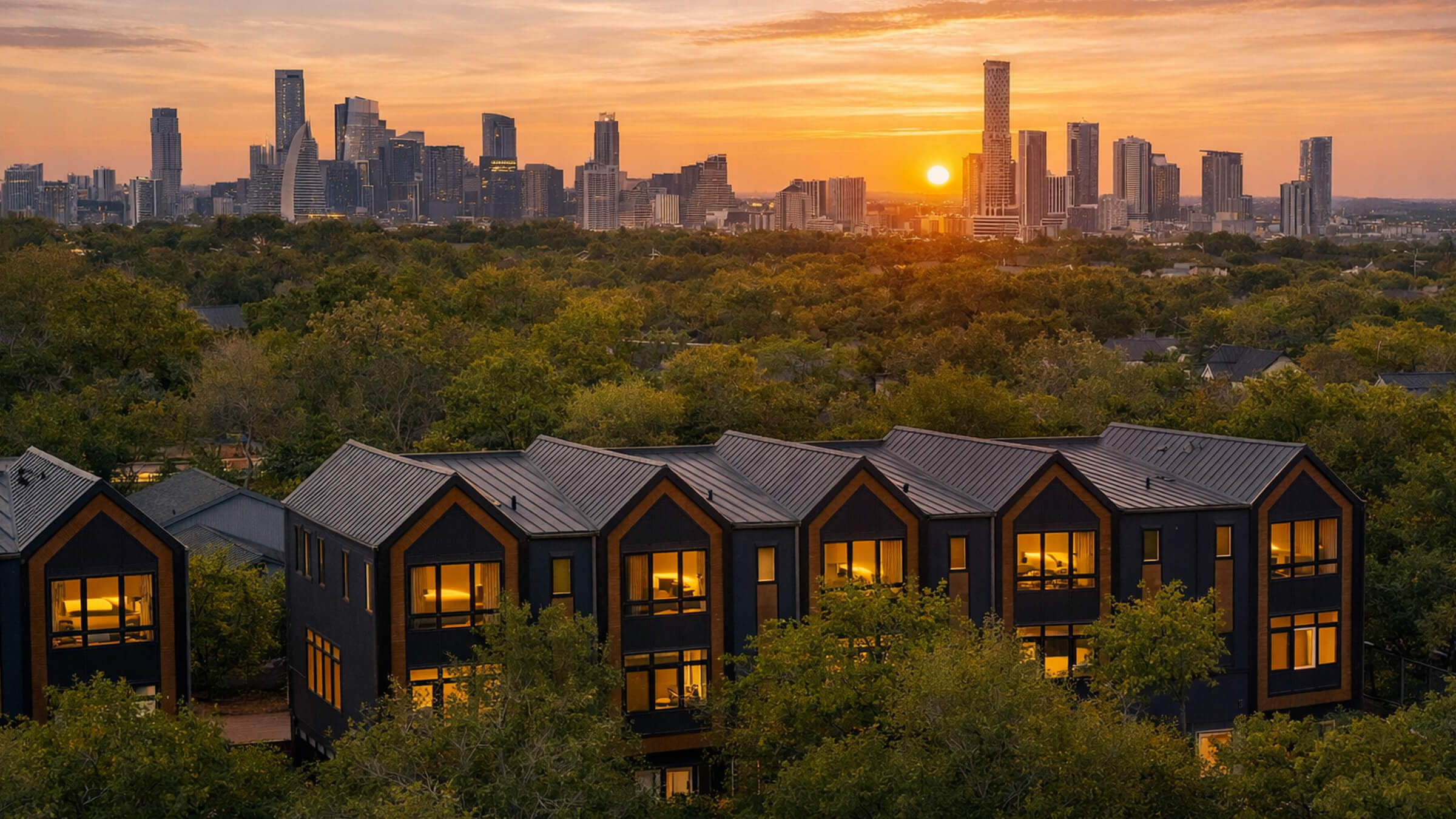 Modern Townhomes in Austin Texas
