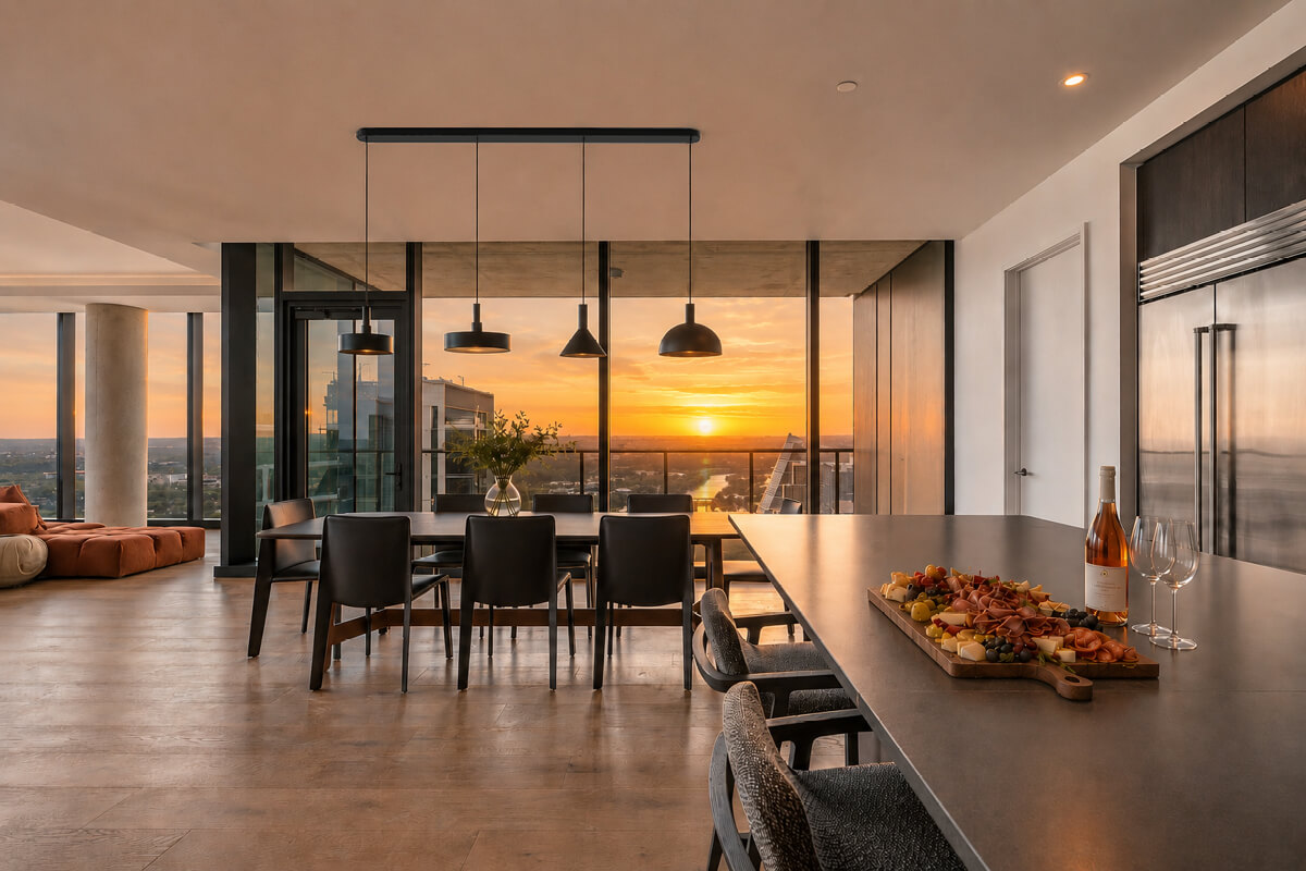 Modern-Urbanspace-4bed Four-plus bedroom homes available at The Modern Austin Residences